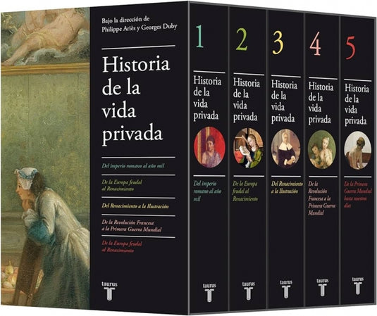 ESTUCHE HISTORIA DE LA VIDA PRIVADA (5 LIBROS) - PHILIPPE ARIÈS