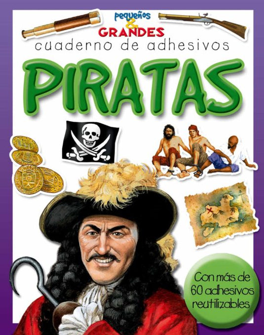 PIRATAS Cuaderno de adhesivos- FINA PALOMARES